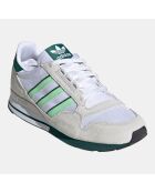 Baskets en Velours de Cuir Zx 500 blanc/vert