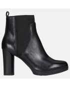 Chelsea Boots en Cuir Anylla noires - Talon 9 cm