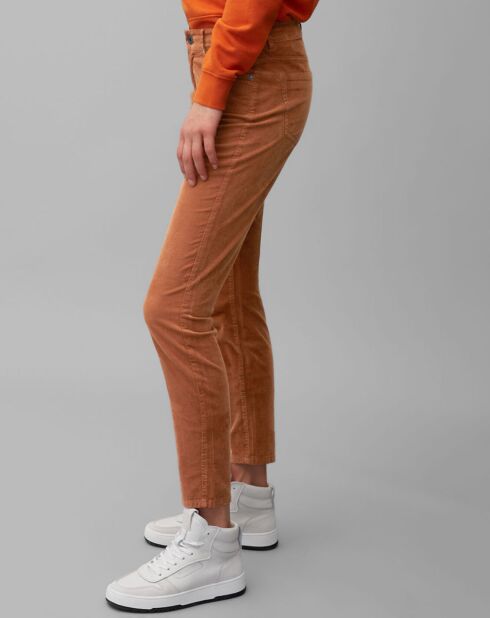 Pantalon en Velours Albi Milleraies marron
