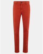 Pantalon Slim Fit Stuart Garment Die Twill orange brique