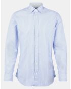 Chemise Slim Fit à rayures  bleue