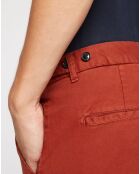 Pantalon Slim Fit Stuart Garment Die Twill orange brique