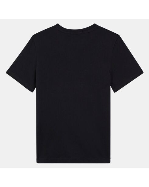 T-Shirt en Coton organique à logo 3D noir