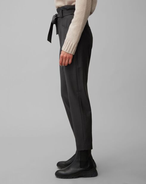 Pantalon Paper Bag noir