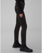 Pantalon slim Albi effet Velours noir