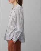 Chemise imprimée blanc/bleu