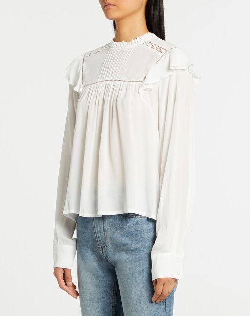 Blouse Luanna blanc/beige