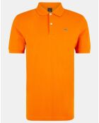 Polo Slim Fit piqué orange