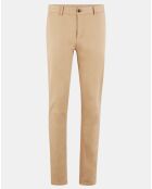 Pantalon Slim Fit Stuart Garment Die Twill beige clair