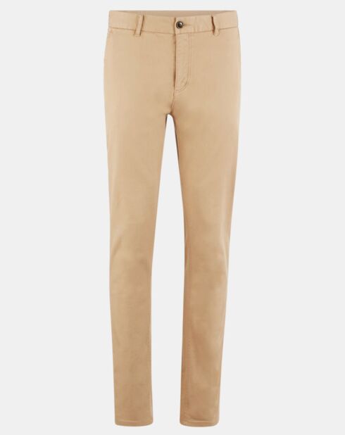 Pantalon Slim Fit Stuart Garment Die Twill beige clair