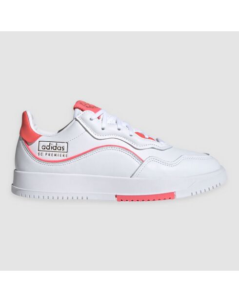 Baskets en Cuir Sc Premiere blanc/rose