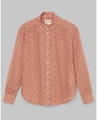 Chemise imprimée all-over rouge