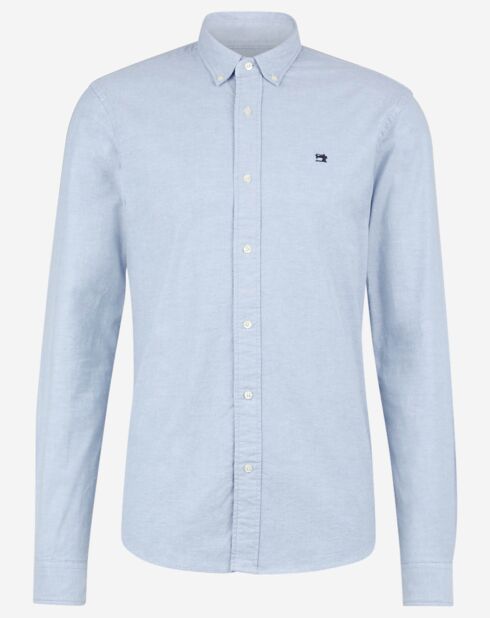 Chemise Regular Fit Oxford bleu clair