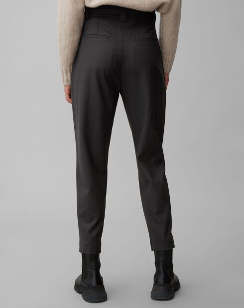 Pantalon Paper Bag noir
