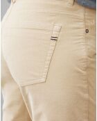 Pantalon en Velours Albi Milleraies beige