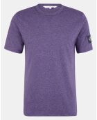 T-Shirt Mono Badge Grindle Coton Bio violet