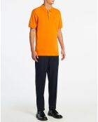 Polo Slim Fit piqué orange