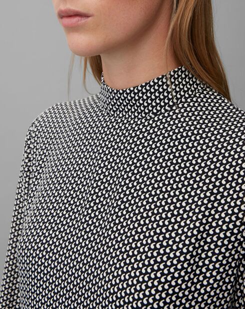 Robe Imprimée noir/blanc