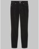 Pantalon slim Albi effet Velours noir