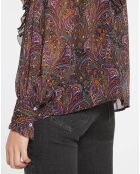 Blouse imprimée Cachemire multicolore