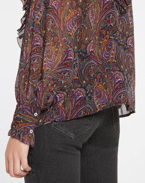 Blouse imprimée Cachemire multicolore