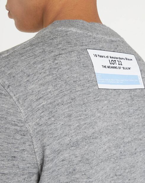 Sweat chiné gris