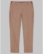 Pantalon Torup tartan marron