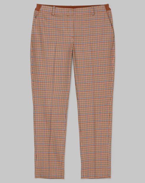 Pantalon Torup tartan marron