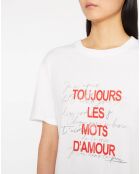 T-Shirt Milan blanc/rouge