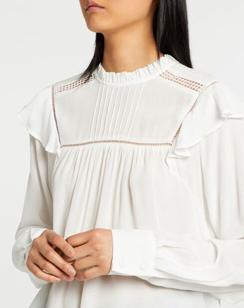 Blouse Luanna blanc/beige