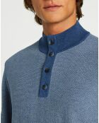 Pull col montant Armur bleu moyen