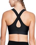 Brassière de sport technique Mid Crossback noire