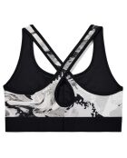 Brassière de sport technique Mid Crossback camouflage noir/gris