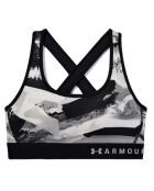 Brassière de sport technique Mid Crossback camouflage noir/gris