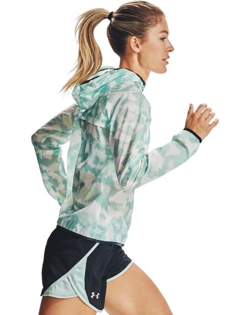 Veste coupe-vent technique Run Anywhere vert clair