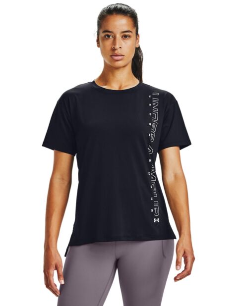 T-shirt tecnica nera con grafica