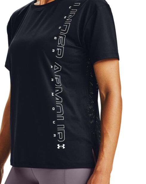 T-shirt tecnica nera con grafica