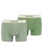 2 Boxers Effet Vintage verts