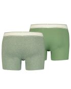 2 Boxers Effet Vintage verts