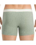 2 Boxers Effet Vintage verts