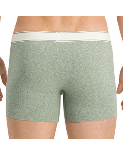 2 Boxers Effet Vintage verts