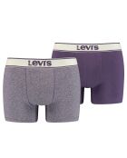 2 Boxers Effet Vintage violets