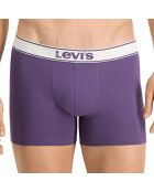 2 Boxers Effet Vintage violets