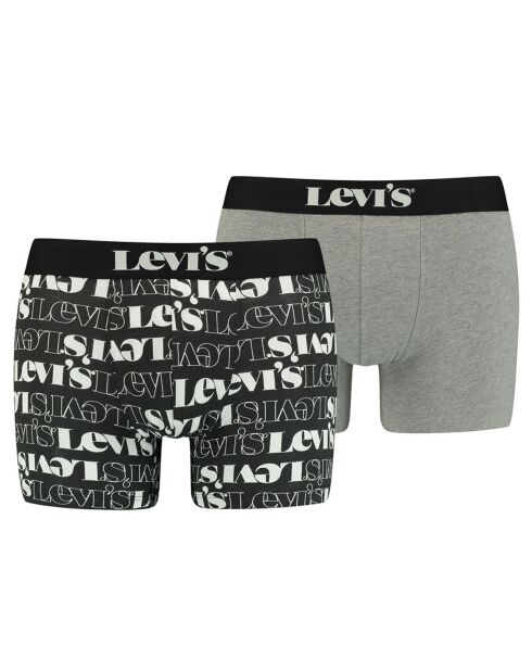 2 Boxers gris/anthracite