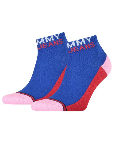 2 Paires de Chaussettes bleu/rose