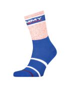 Chaussettes bleu marine/rose