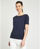 T-Shirt manches courtes bleu nuit