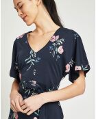 Robe logo imprimée bleu nuit