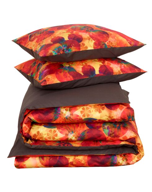 Parure housse de couette Aurora summer figue