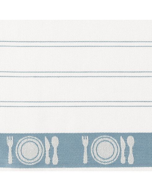 3 Torchons à vaisselle Bml blancs  - 65x65 cm